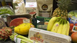 Video thumbnail showing various fruits and ag products