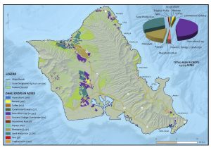 Oʻahu Agricultural Footprint in 2020.